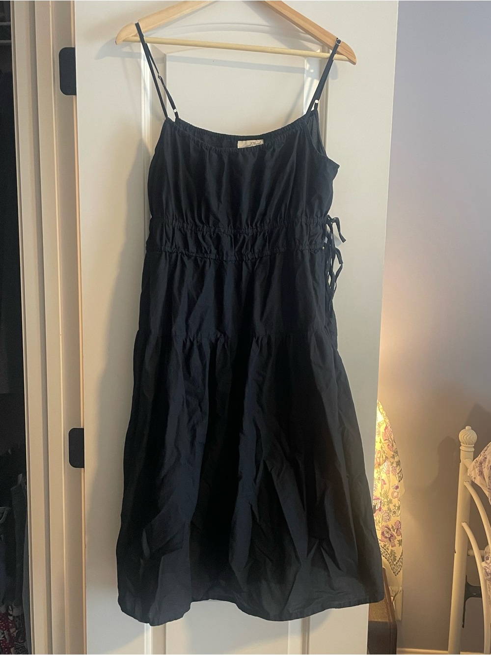 Universal Thread Black Midi Sundress with Spaghetti Straps